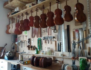 L'atelier à Strasbourg, avec tous les outils